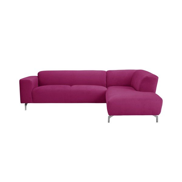 Růžová rohová pohovka Windsor & Co Sofas Orion pravý roh