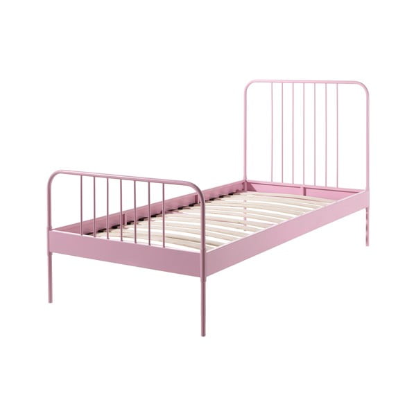 Розово метално детско легло Jack, 90 x 200 cm - Vipack