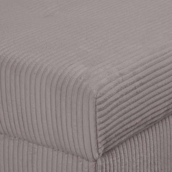 Табуретка от сив велур Ariella - Ropez-image-4