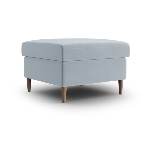 Светлосиня кадифена табуретка Kyoto – Cosmopolitan Design-image-1