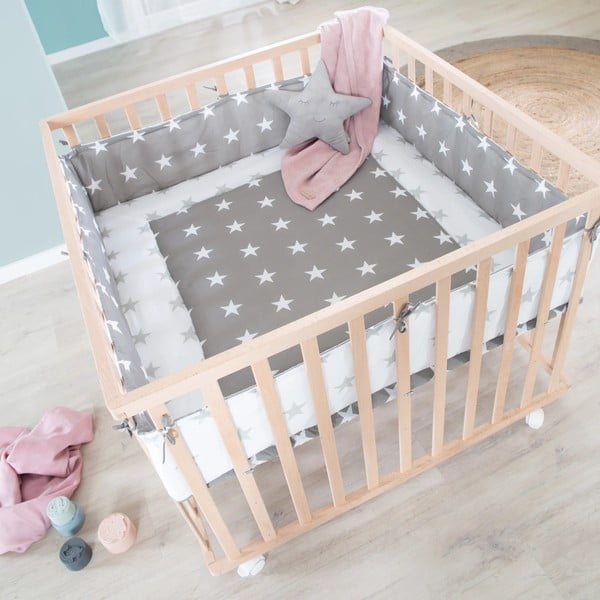 Кошара за игра в естествен цвят 100x100 cm - Roba-image-1