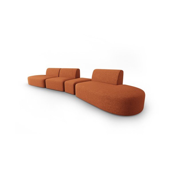 Оранжев диван 412 cm Shane - Micadoni Home-image-2