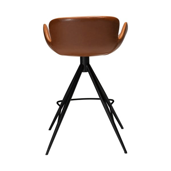 Коняк кафяв бар стол от изкуствена кожа DAN-FORM Дания , височина 87 cm Gaia - DAN-FORM Denmark-image-2