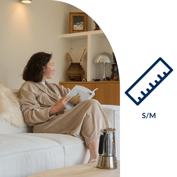 Кафяво-сива хавлия от микроплюш размер S/M Elena – Tiseco Home Studio-image-2