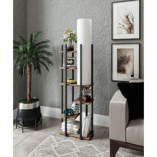 Черно-бяла и естествена подова лампа (височина 84 cm) Vogue – Opviq lights-image-2