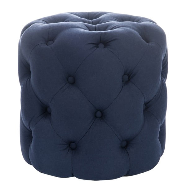 Taburetka Hassock Button, modrá