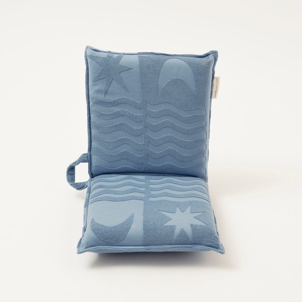 Син плажен шезлонг , 93 x 43 cm Terry - Sunnylife-image-4