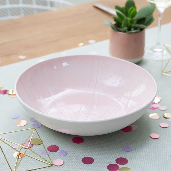 Порцеланова чиния за сервиране от бял и розов порцелан Villeroy & Boch Leaf, ⌀ 26 cm it's my match - Villeroy&Boch-image-1