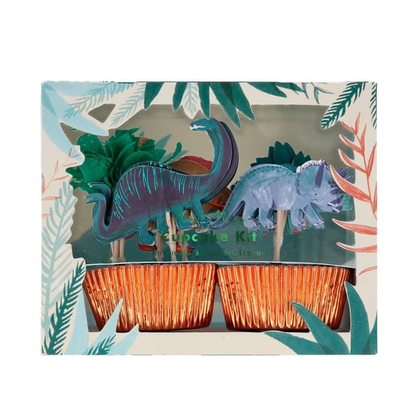 Хартиени форми за кексчета в комплект 24 бр. Dinosaur Kingdom – Meri Meri