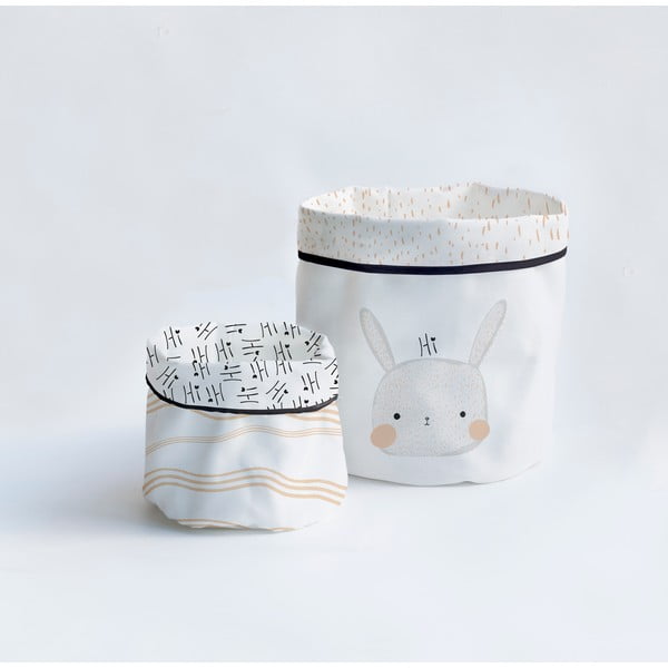 Комплект от 2 текстилни кошници за съхранение Bunny Hi Rabbit - Madre Selva
