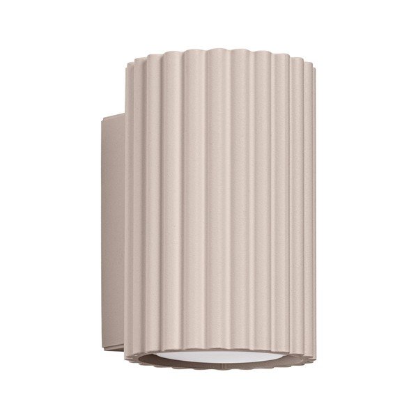 Кафяво-сива метална стенна лампа ø 6,5 cm Gleam – Sollux