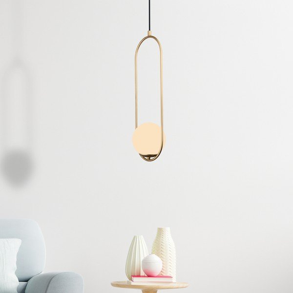 Висяща лампа в златист цвят , височина 146 cm Arch - Squid Lighting-image-2