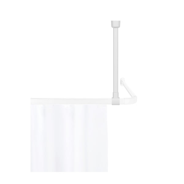 Бяла таванна скоба за душ завеса Era – Wenko-image-3