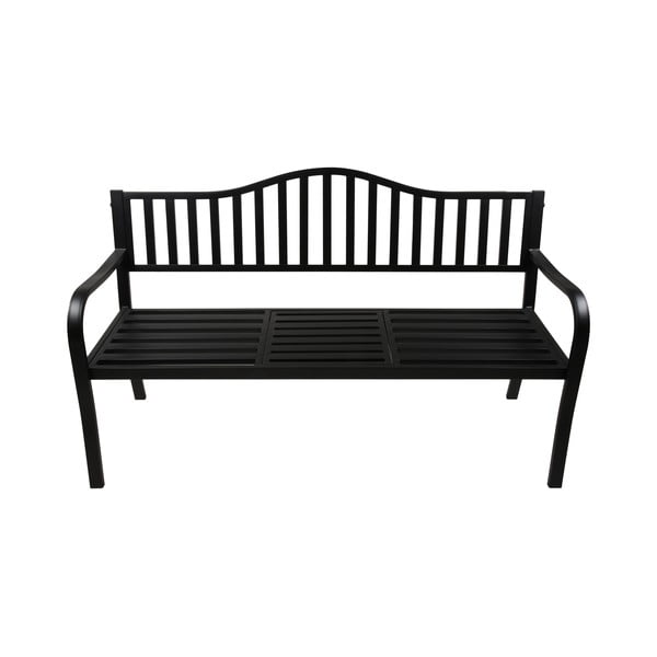 Черна метална градинска пейка Segula - Garden Pleasure