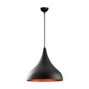 Черно висящо осветително тяло с метален абажур ø 41 cm Sağlam – Opviq lights
