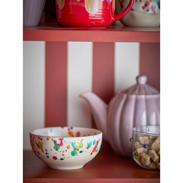 Кремави глинени купички в комплект от 4 бр. 300 ml Freckles – Bloomingville-image-1