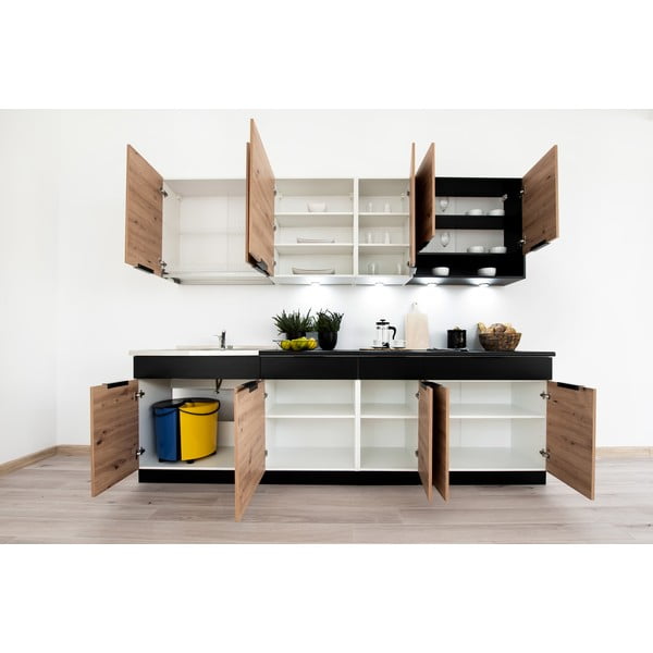 Права кухня без плот (без сглобяване) 260 cm Kian – STOLKAR-image-4