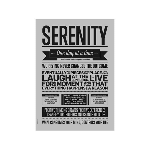 Autorský plakát Serenity Grey, A3