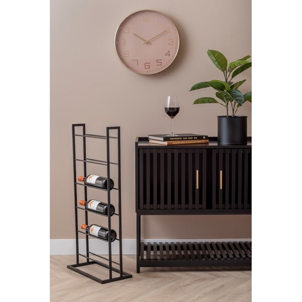 Черен метален стелаж за вино брой бутилки 5 38x84,5x20 cm Single Floor – PT LIVING-image-4