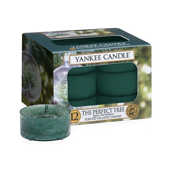 Комплект от 12 ароматни свещи, време на горене 4 ч. The Perfect Tree - Yankee Candle