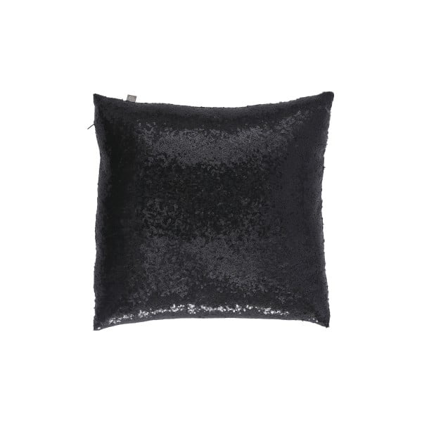 Черна възглавница с пайети Diamond, 50 x 50 cm - Bella Maison