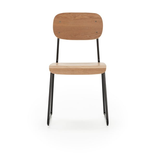 Трапезни столове в комплект от 2 бр. от декор от ясен в естествен цвят Aira – Marckeric-image-2