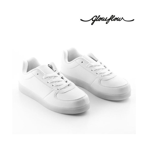 Бели LED маратонки GlowFlow Trainers, размер 40 - InnovaGoods-image-4