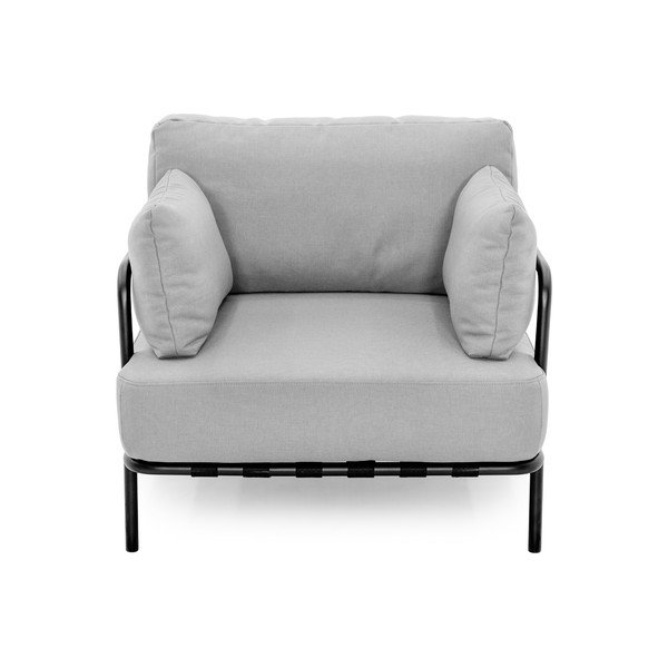 Светлосиво тапицирано градинско кресло Salve - Sit Sit-image-2