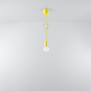 Жълта висяща лампа ø 5 cm Rene - Nice Lamps