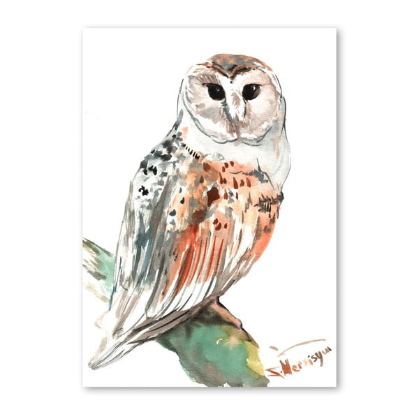 Autorský plakát Owl od Surena Nersisyana, 60 x 42 cm