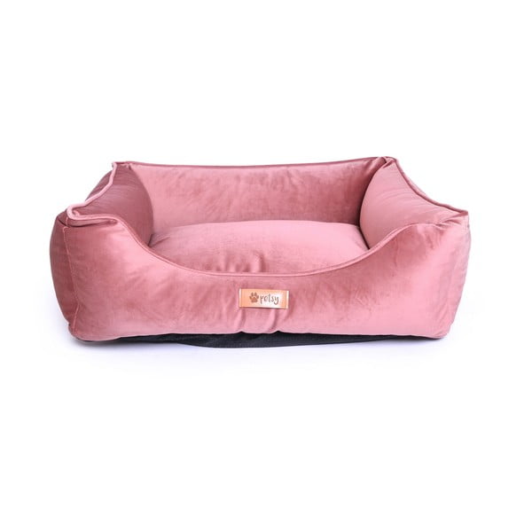 Легло от розово кадифе 65x50 cm Royal - Petsy
