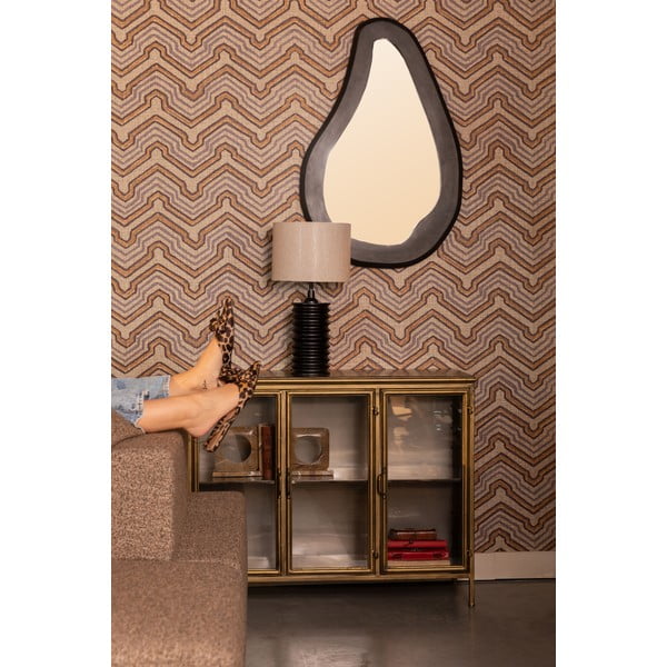 Метална витрина  в златист цвят 100x80x38,5 cm Gertlush – Dutchbone-image-1