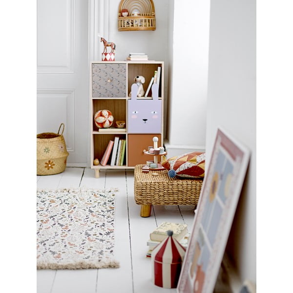 Детски шкаф за книги от масивна дървесина Pavlovnia в естествен цвят 55x89,5 cm Calle - Bloomingville Mini-image-1