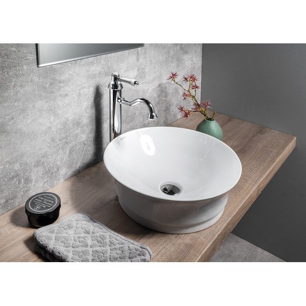 Стояща батерия за мивка в лъскаво-сребрист цвят Vienna – Sapho-image-1