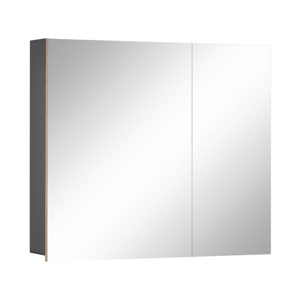 Стенен шкаф за баня с огледало , 80 x 70 cm Wisla - Støraa