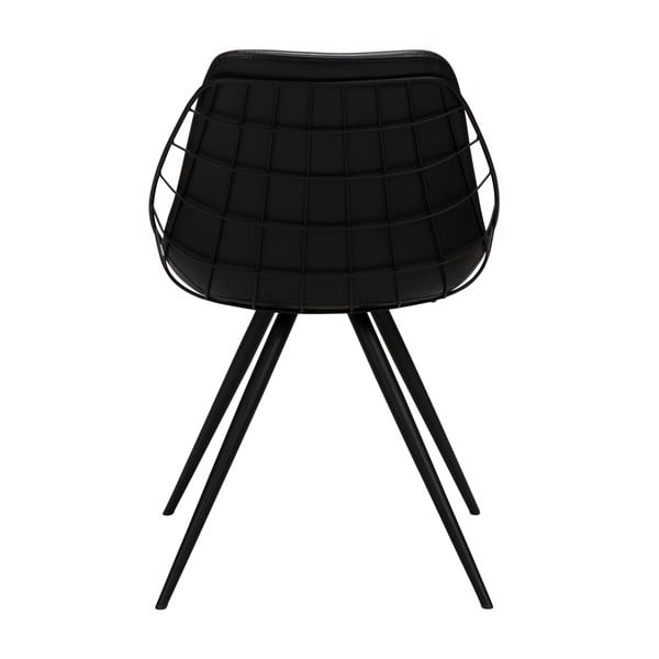 Стол за хранене от черна изкуствена кожа Sway - DAN-FORM Denmark-image-4