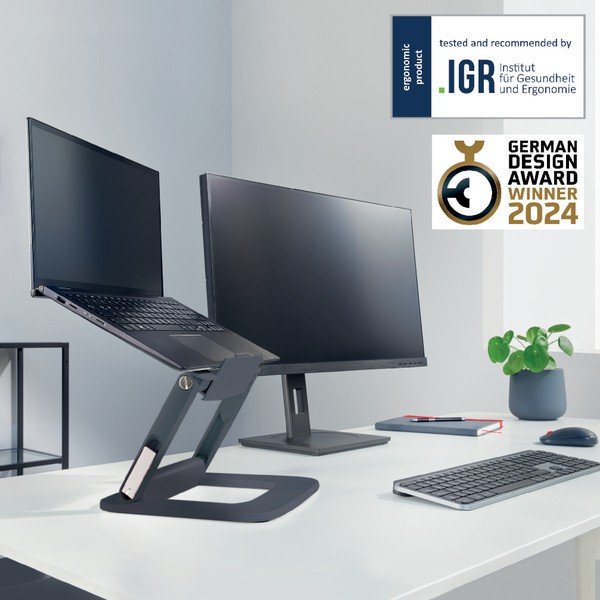 Регулируема стойка за лаптоп Ergo – Leitz-image-4