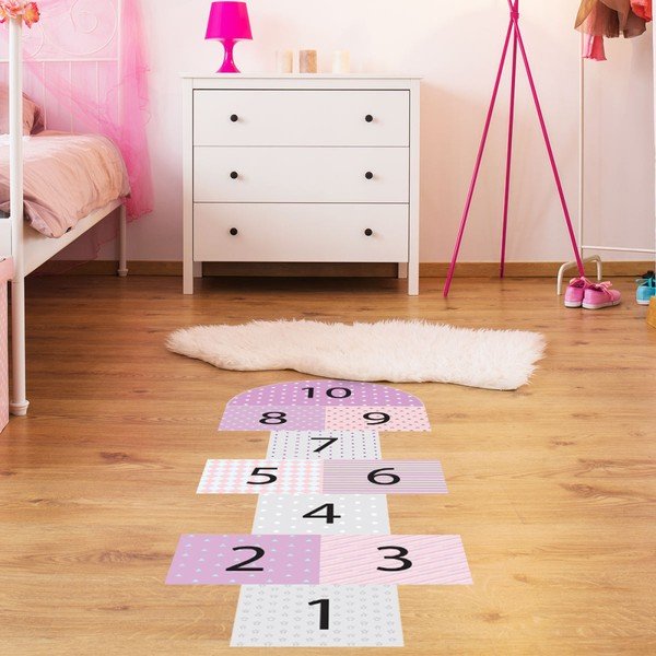 Винил Детски стикер Hopscotch Girly - Ambiance-image-1
