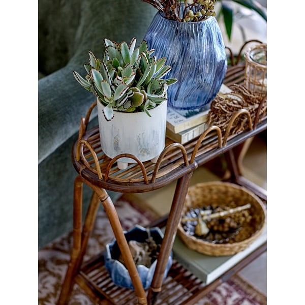 Синя стъклена ваза Leyla - Bloomingville-image-1