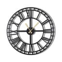 Черен стенен часовник Гърция, ø 50 cm - Bystag