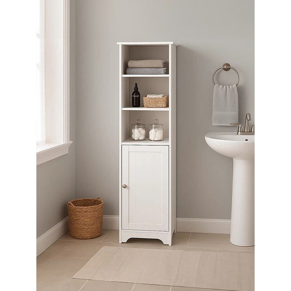 Бяло шкафче 40x160x38 cm Portern – Premier Housewares-image-2
