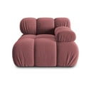 Модул за диван от розово кадифе (десен ъгъл) Bellis - Micadoni Home