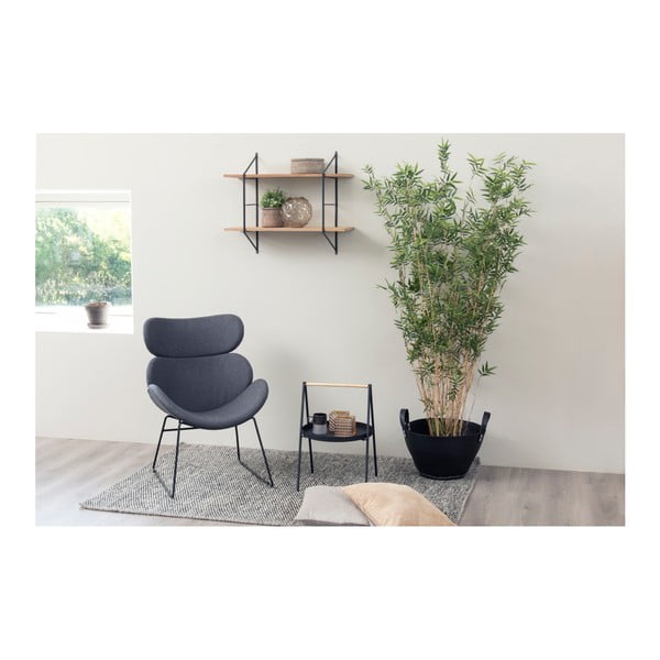 Тъмно сив фотьойл с черни крака Cazar - Actona-image-2