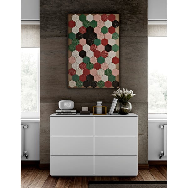 Бял нисък скрин 120x84 cm Join - TemaHome-image-1