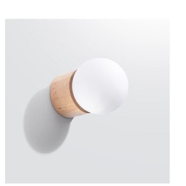 Бяла/естественa стенна лампа ø 12 cm Surtur – Sollux-image-4