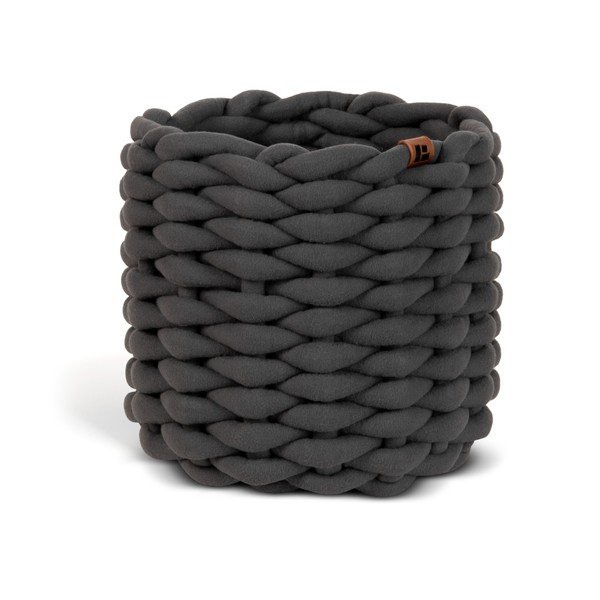 Текстилна кошница ø 21x17 cm Peach Skin Round S – Bigso