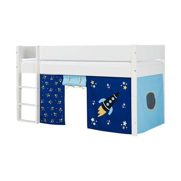 Бяло детско двуетажно легло с предпазни странични релси Argos, 90 x 200 cm - Manis-h-image-3