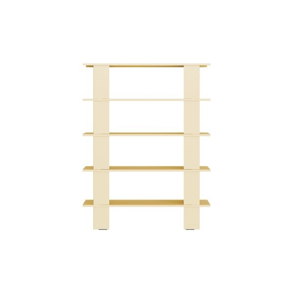 Жълта метална библиотека 120x156x37 cm Hes – noo.ma-image-3