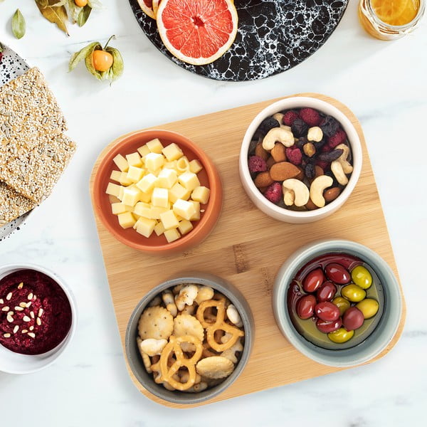 Глинен комплект от за сервиране 4 бр. в естествен цвят – Orion-image-1