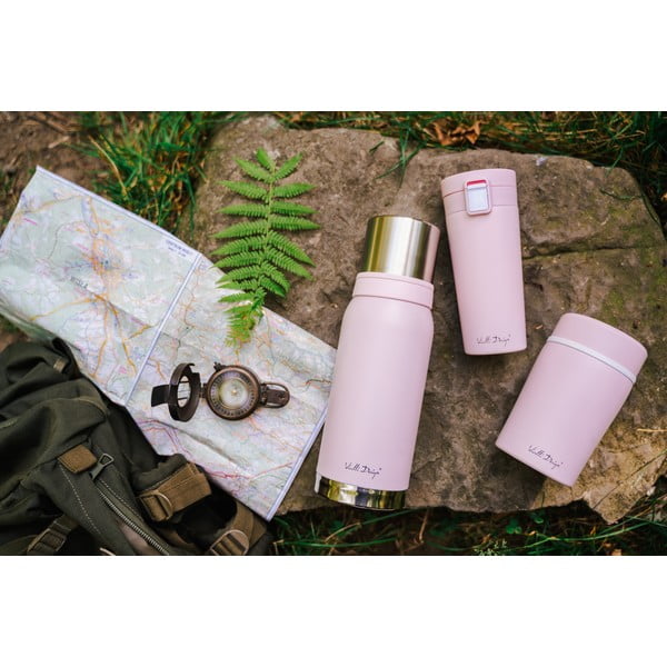 Розова термочаша за пътуване , 400 ml Fuori - Vialli Design-image-1